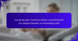 Lita på dig själv: Omfamna tillväxt, motståndskraft och adaptivt lärande i en föränderlig värld
