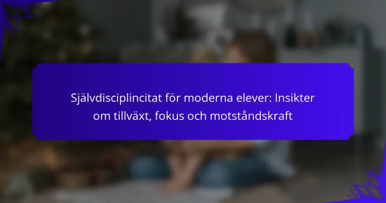 Självdisciplincitat för moderna elever: Insikter om tillväxt, fokus och motståndskraft